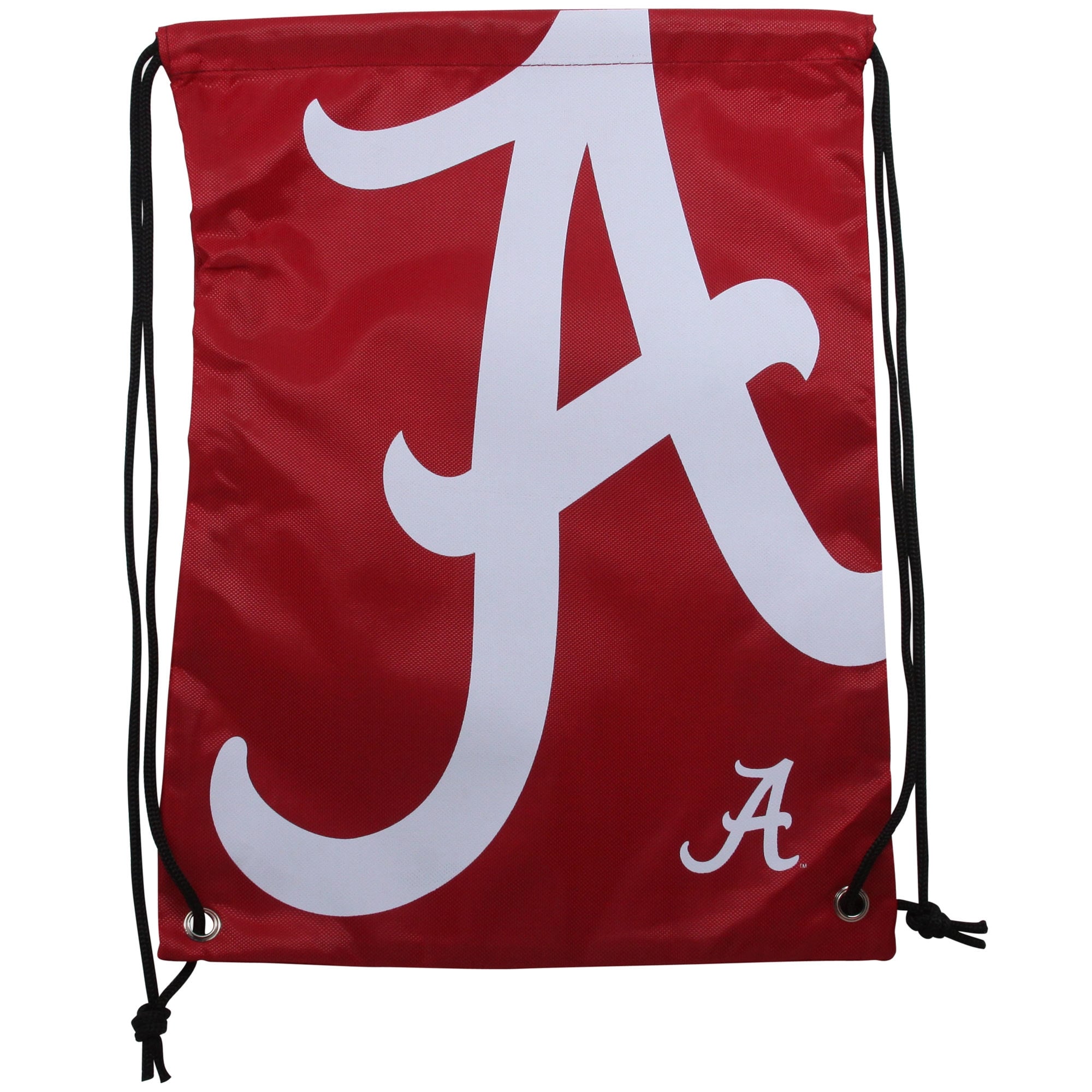 thumbnail interactive-video image 1 of University Of Alabama Drawstring Backpack - Official NCAA Mesh & Microfiber Cinch Bag 1 of 2
