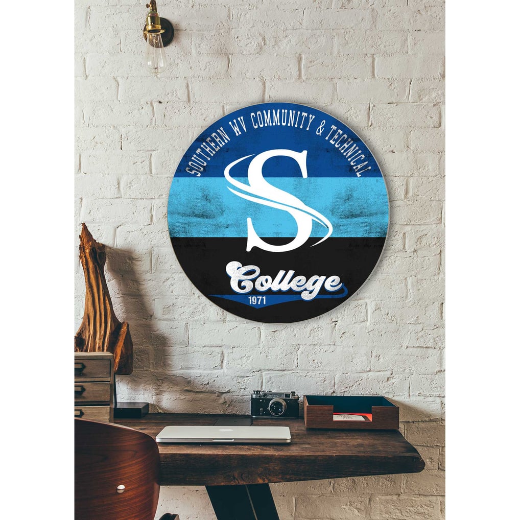 20'' x 20'' Retro Logo Circle Sign