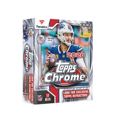 2026 Topps Chrome Football Factory Sealed Fanatics Exclusive Mega Box