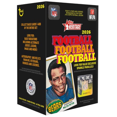 2026 Topps Heritage Football Factory Sealed Value Box