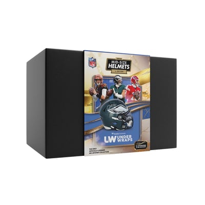 2026 Under Wraps Autographed NFL Mid-Size Helmets - Single Mystery Box