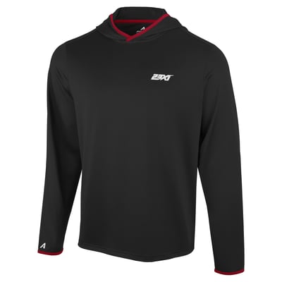 23XI Racing Antigua Brink Desert Dry Long Sleeve Hoodie T-Shirt - Black