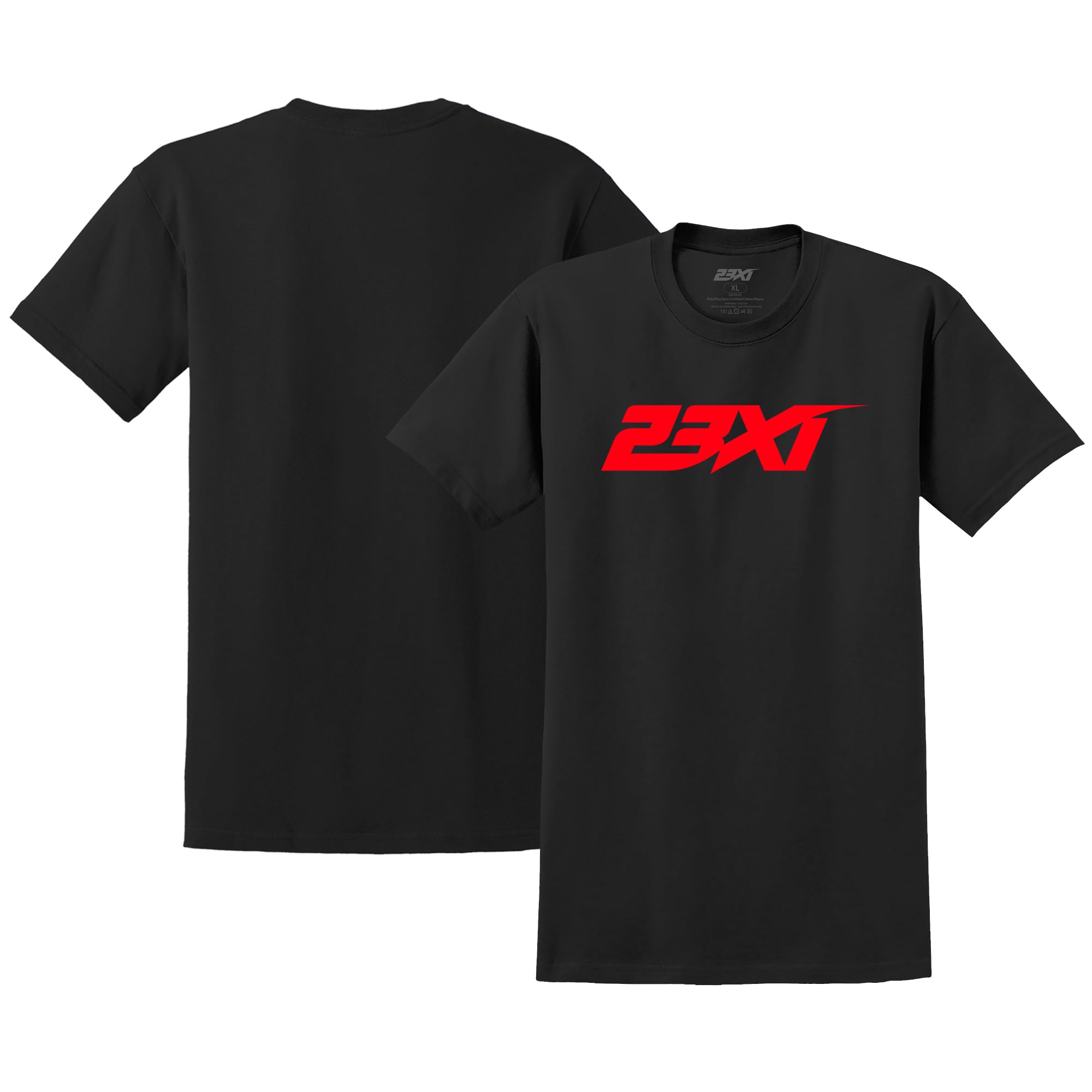23XI Racing Logo Tri-Blend T-Shirt - Black