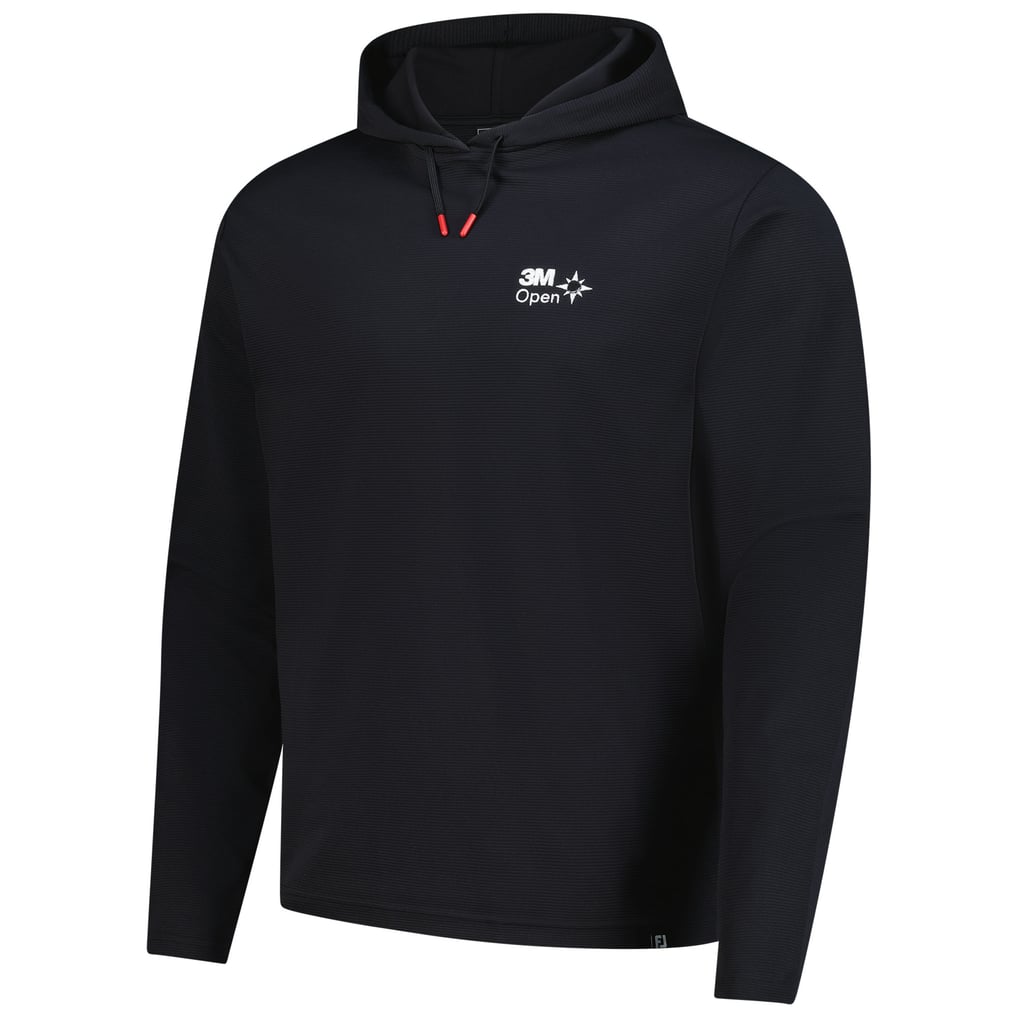 3M Open FootJoy Ottoman Jacquard Pullover Hoodie - Black