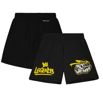 Mitchell & Ness 50th Anniversary of Hip-Hop Legends Shorts - Black