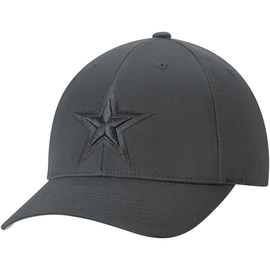 Mens Dallas Cowboys Charcoal Total Tonal Star Logo Flex Hat