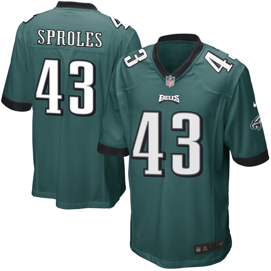 Nike Darren Sproles Philadelphia Eagles Youth Midnight Green Team Color ...