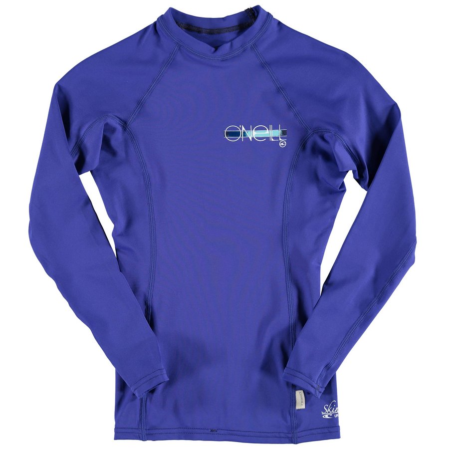 O'Neill Women's Navy Blue Skins Long Sleeve Crew Rash Guard