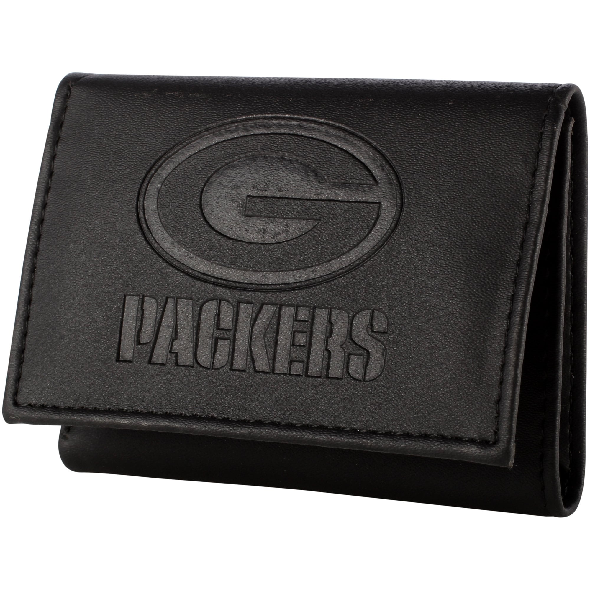 Green Bay Packers Black Hybrid Tri-Fold Wallet