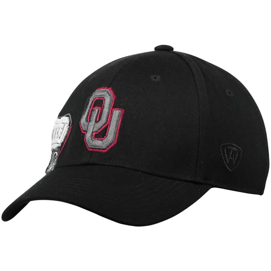 Top of the World Oklahoma Sooners Black Buster II 1Fit Flex Hat