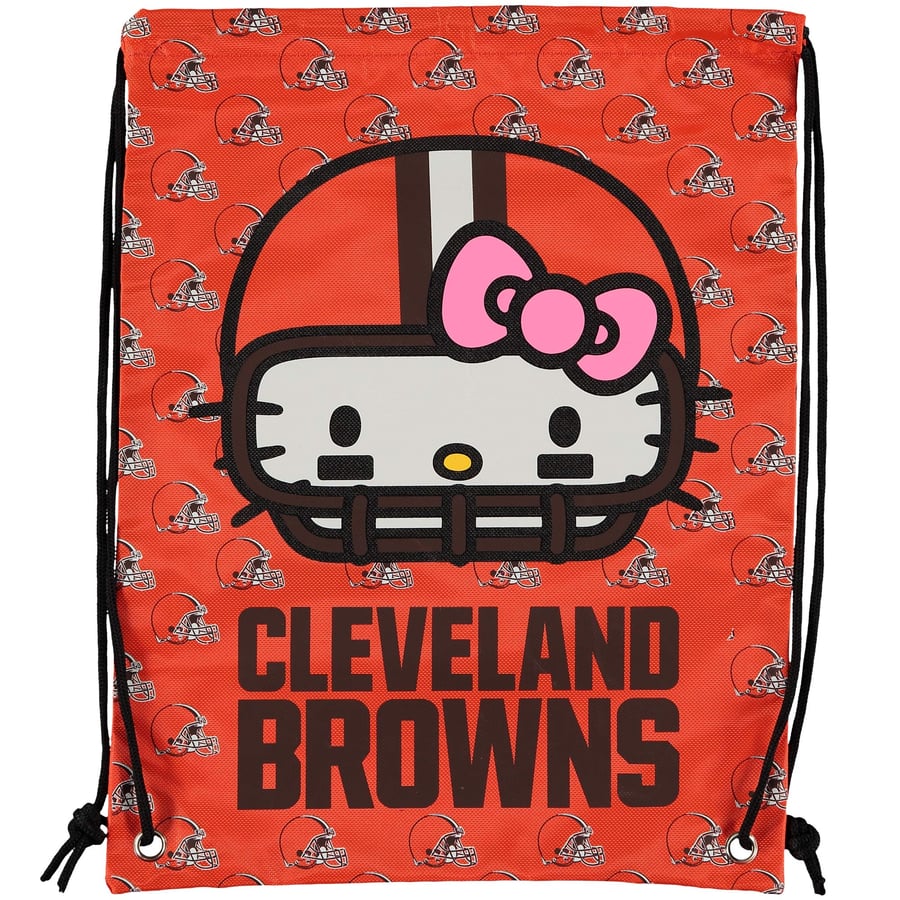 Cleveland Browns Hello Kitty Drawstring Backpack