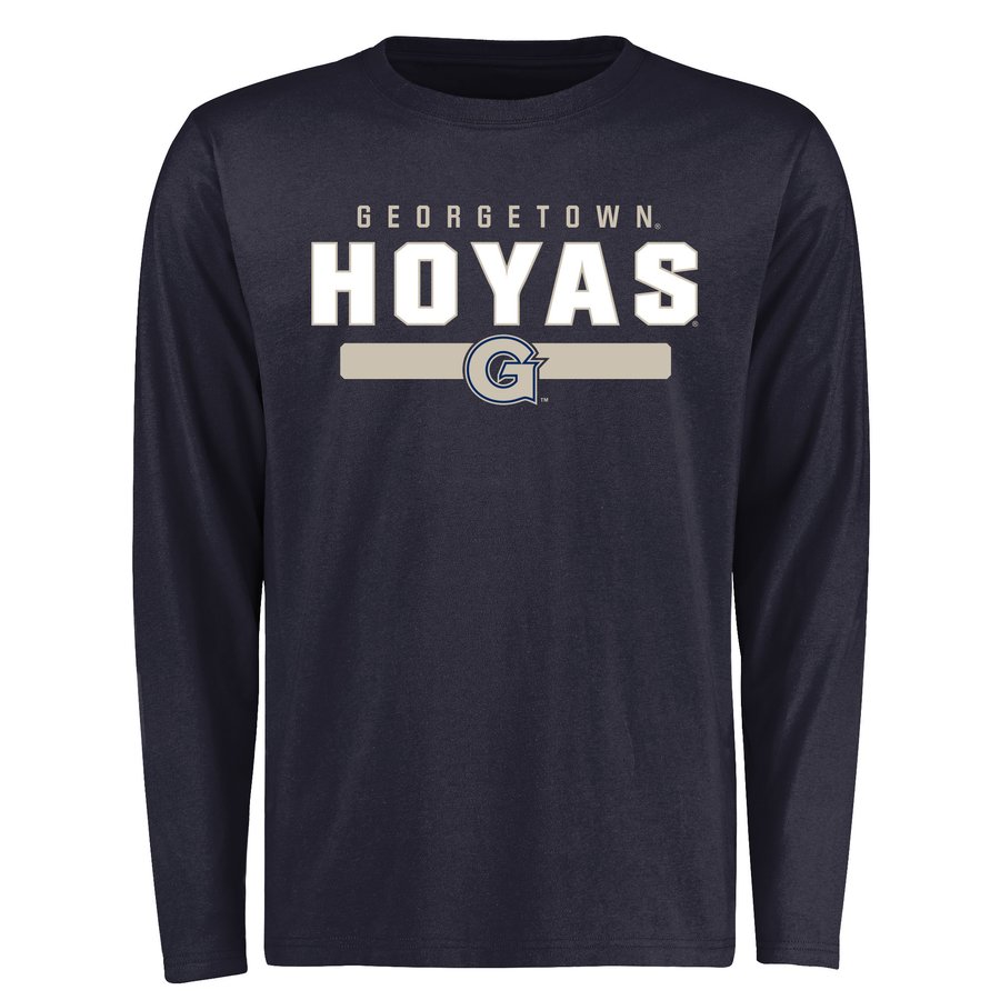 Georgetown Hoyas Navy Team Strong Long Sleeve T-Shirt