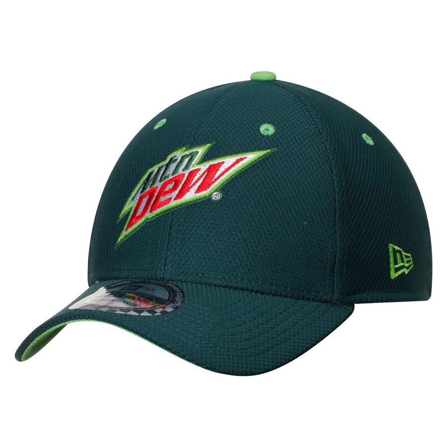 New Era Dale Earnhardt Jr. Green Diet Mountain Dew Driver 39THIRTY Flex Hat
