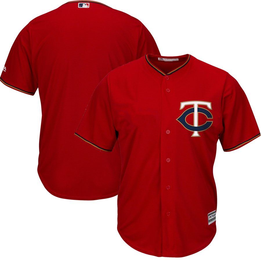 Majestic Minnesota Twins Scarlet Official Cool Base Jersey