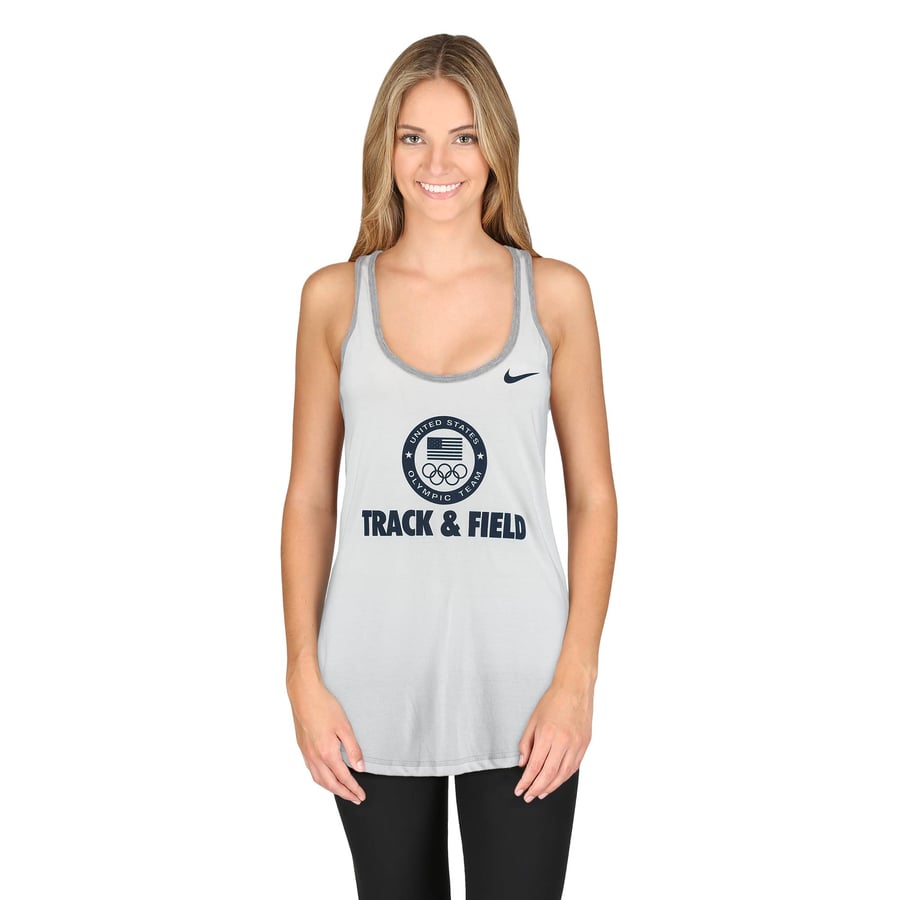 Nike Team USA Track & Field Women's White/Gray Flow Performance ...