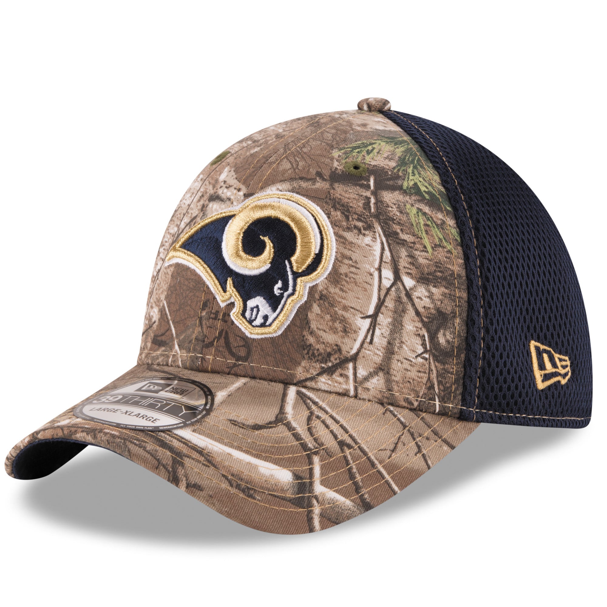 New Era Los Angeles Rams Realtree Camo Neo 39THIRTY Flex Hat