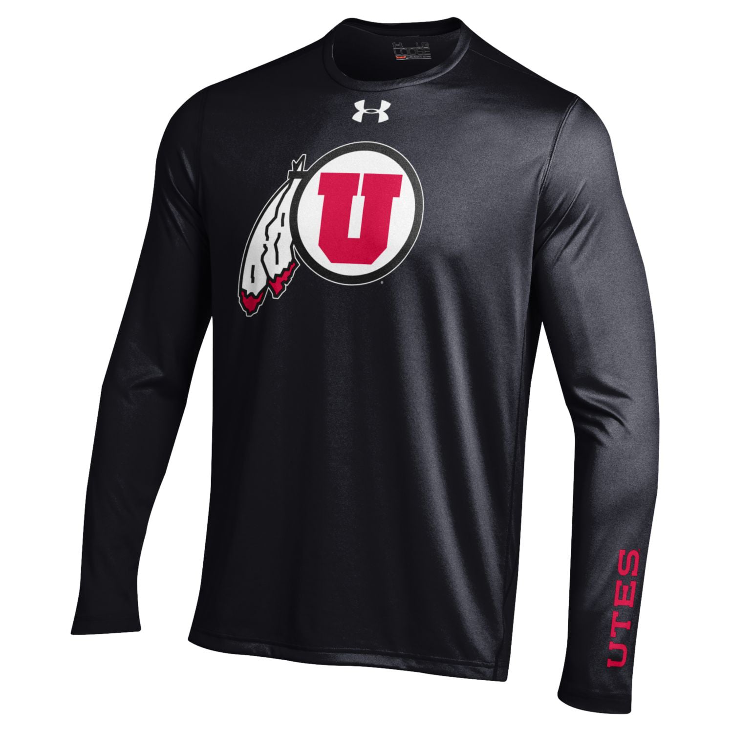 Under Armour Utah Utes Black MVP Logo Tech Long Sleeve T-Shirt