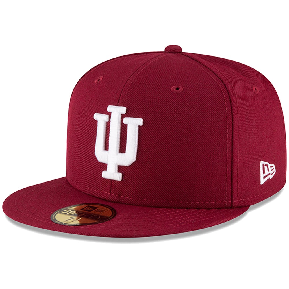New Era Indiana Hoosiers Crimson Basic 59FIFTY Fitted Hat