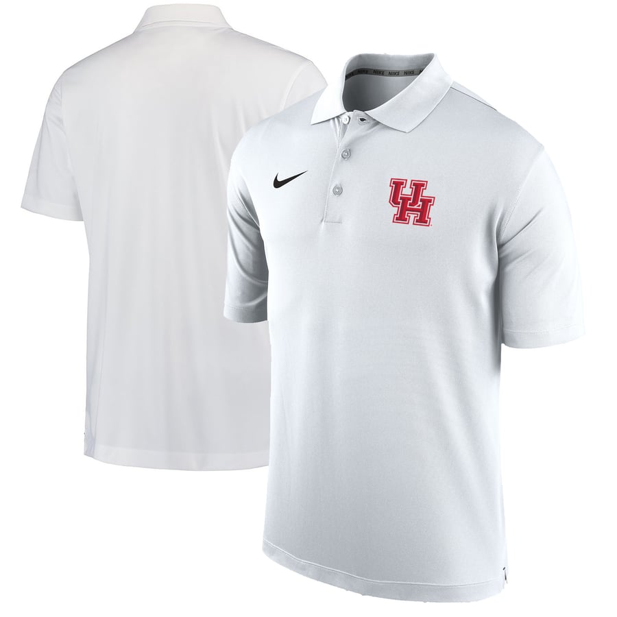 Nike Houston Cougars White Varsity Dri-FIT Polo