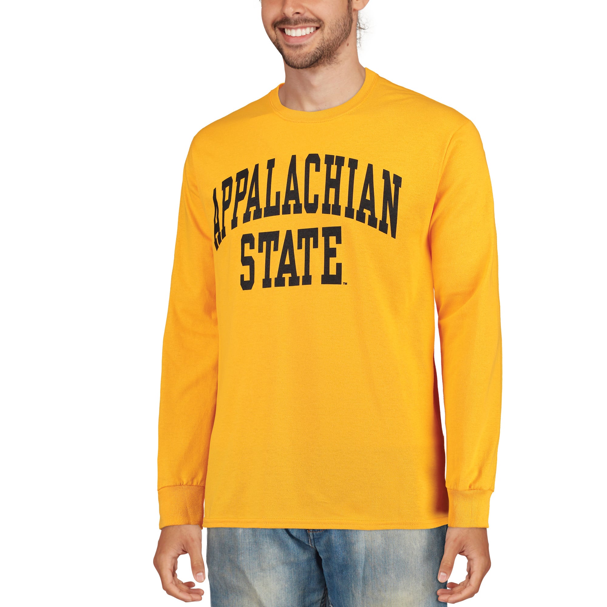 Appalachian State Mountaineers Gold Basic Arch Long Sleeve T-Shirt