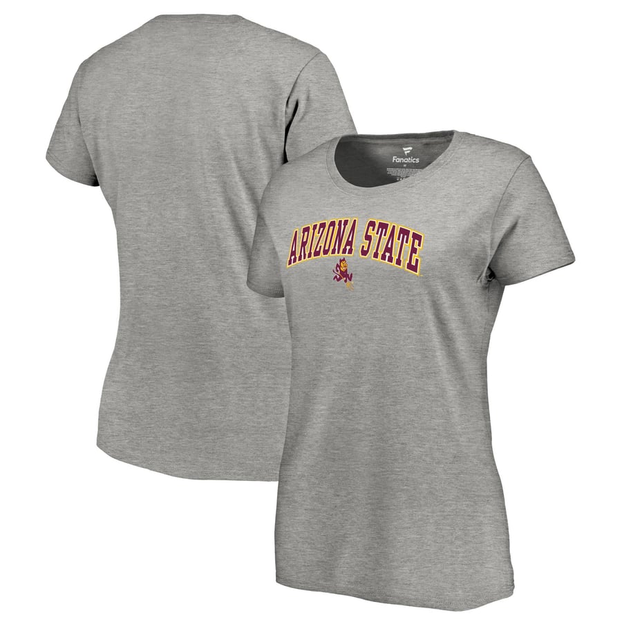 Arizona State Sun Devils Women's Gray Campus T-Shirt