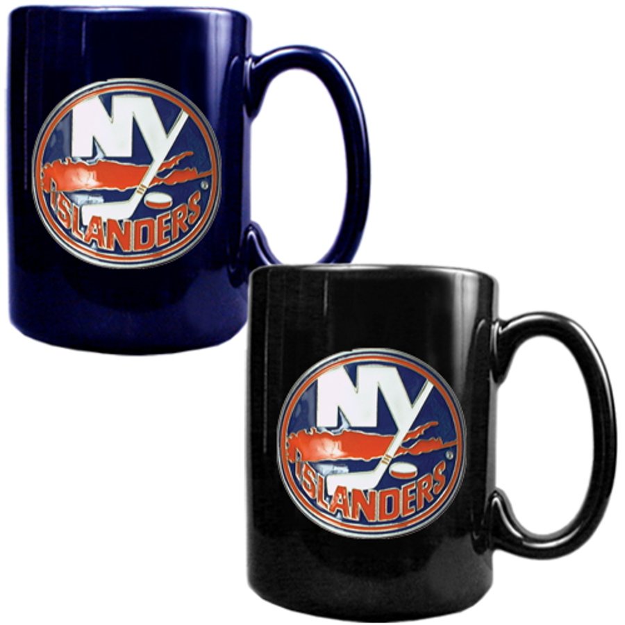 New York Islanders Royal/Black 15oz. Coffee Mug Set