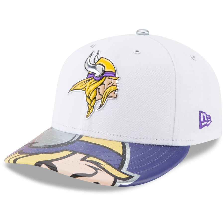 Casquette New Era 59Fifty Low Profile Minnesota Vikings - 100% Laine, Noir, Neuve Avec étiquette