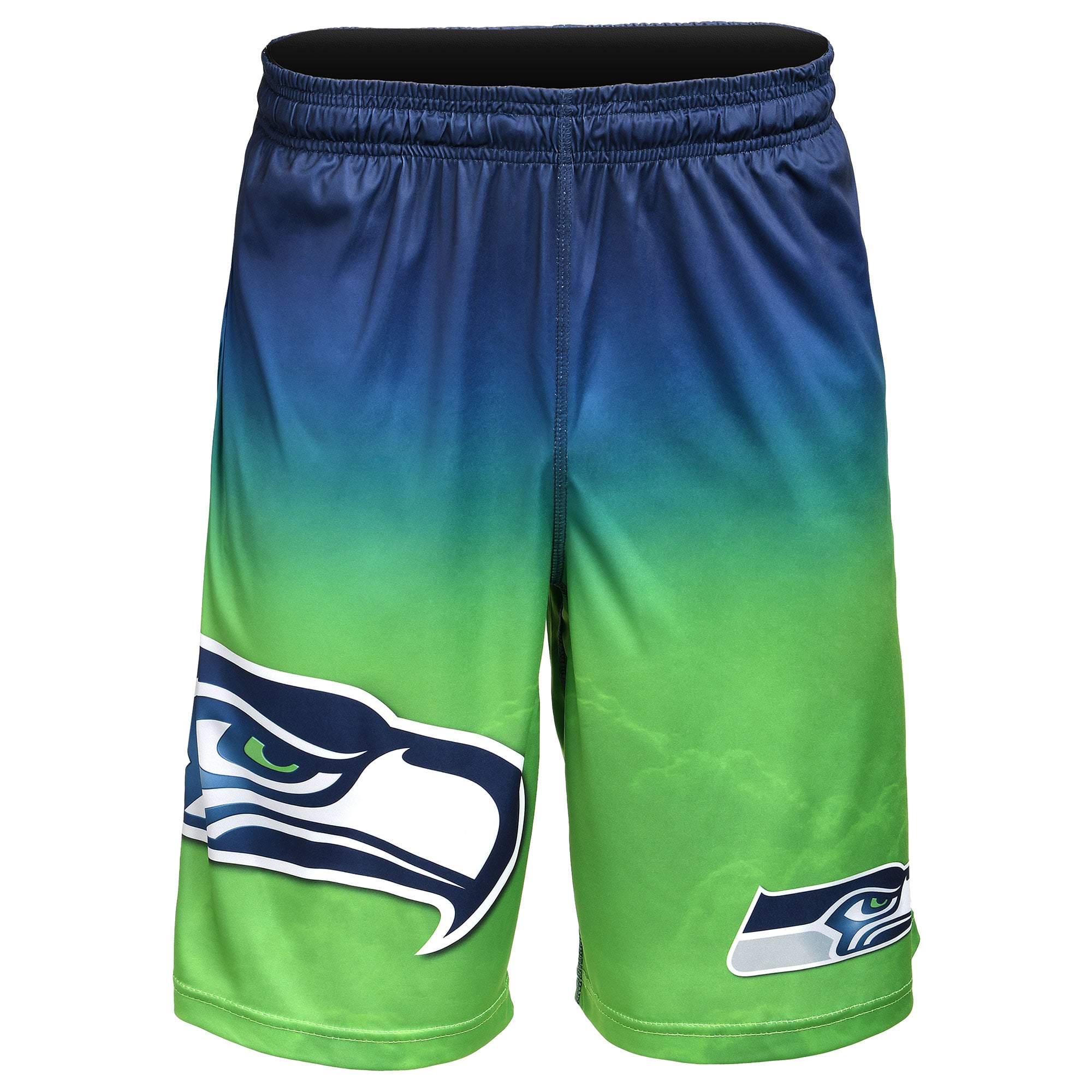 Seattle Seahawks Neon Green Gradient Big Logo Training Shorts