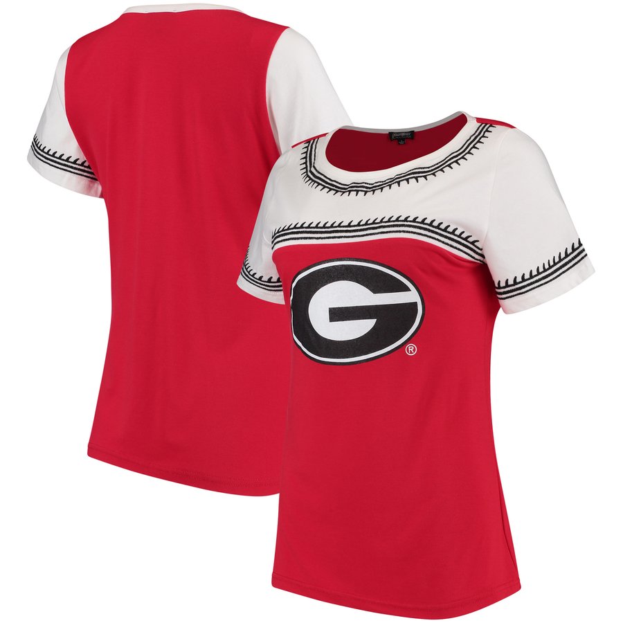 Georgia Bulldogs Women's Red Catch You Later T-Shirt