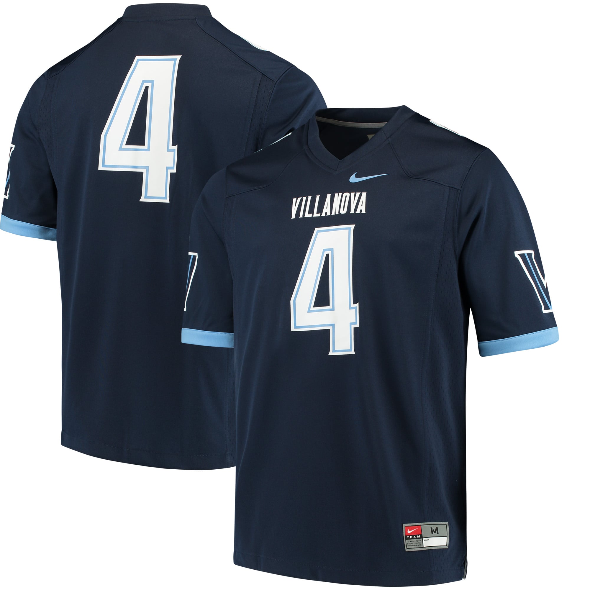 Nike #4 Villanova Wildcats Navy Replica Game Jersey