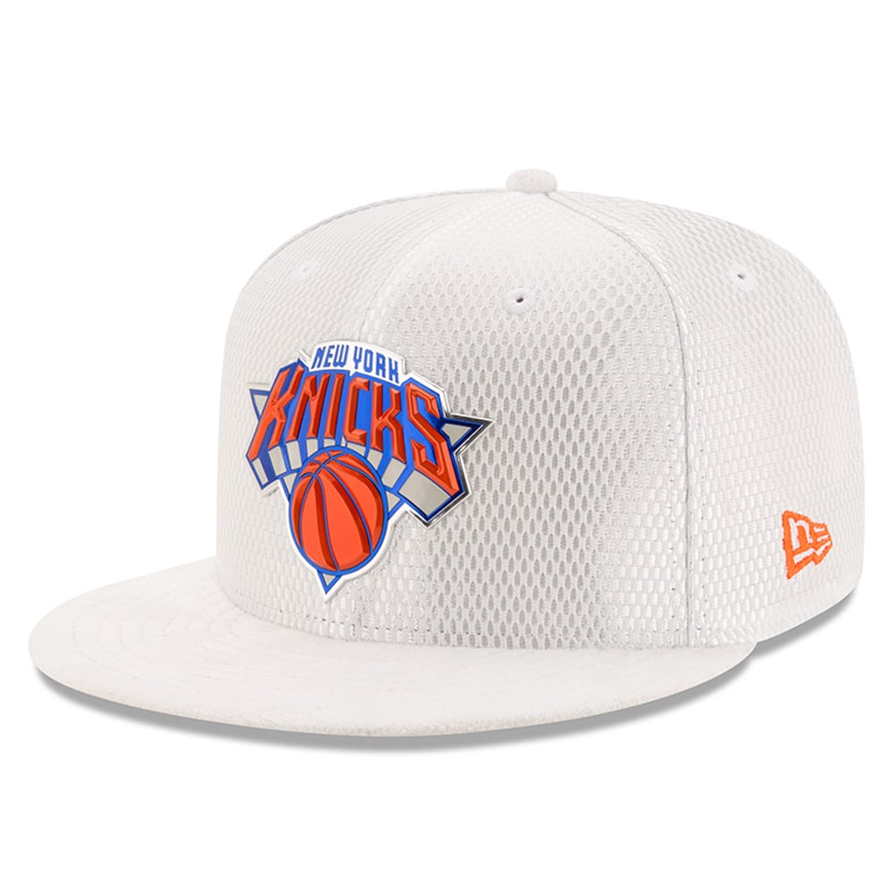 New Era New York Knicks White 2017 Official On-Court Collection 59FIFTY ...