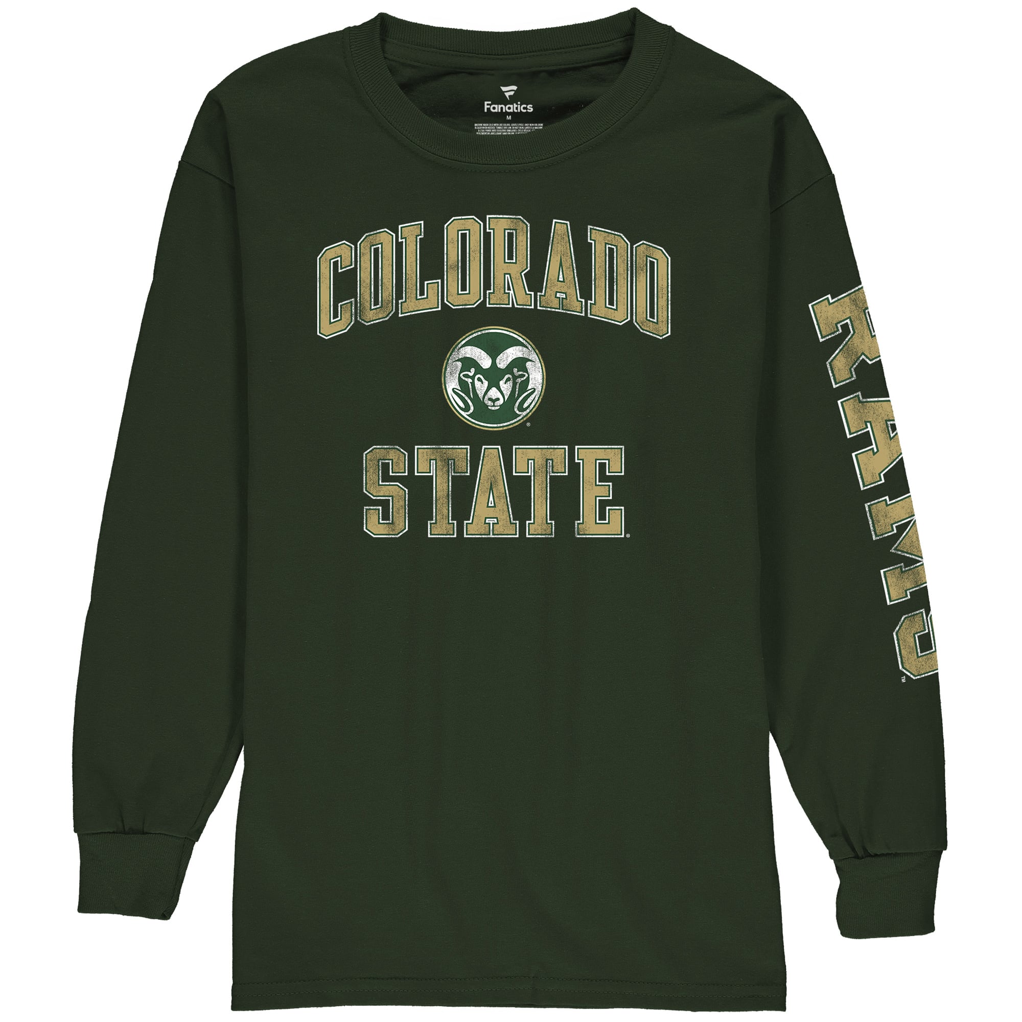 Fanatics Branded Colorado State Rams Youth Green Distressed Arch Over ...