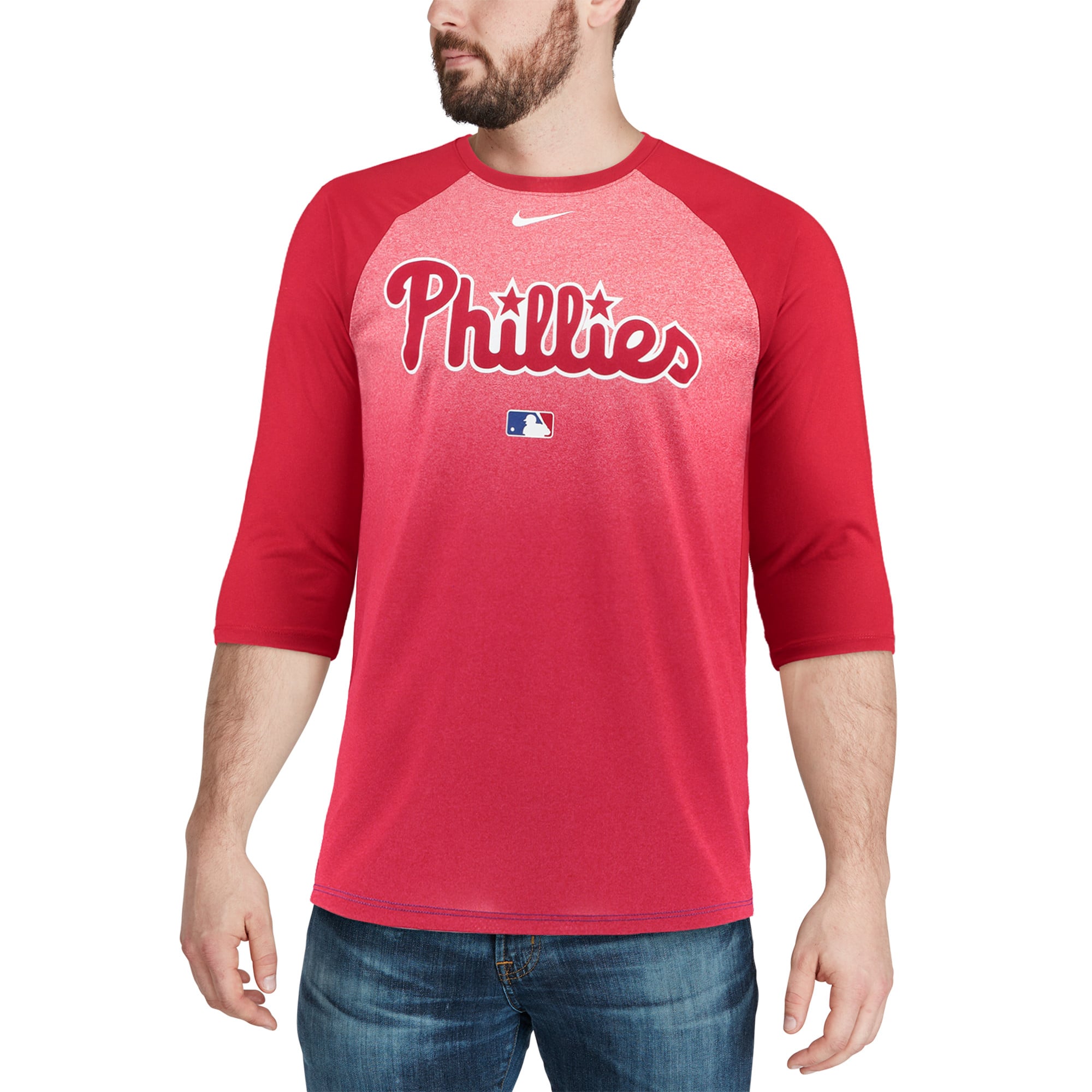 Nike Philadelphia Phillies Red Authentic Collection Legend 3/4-Sleeve ...