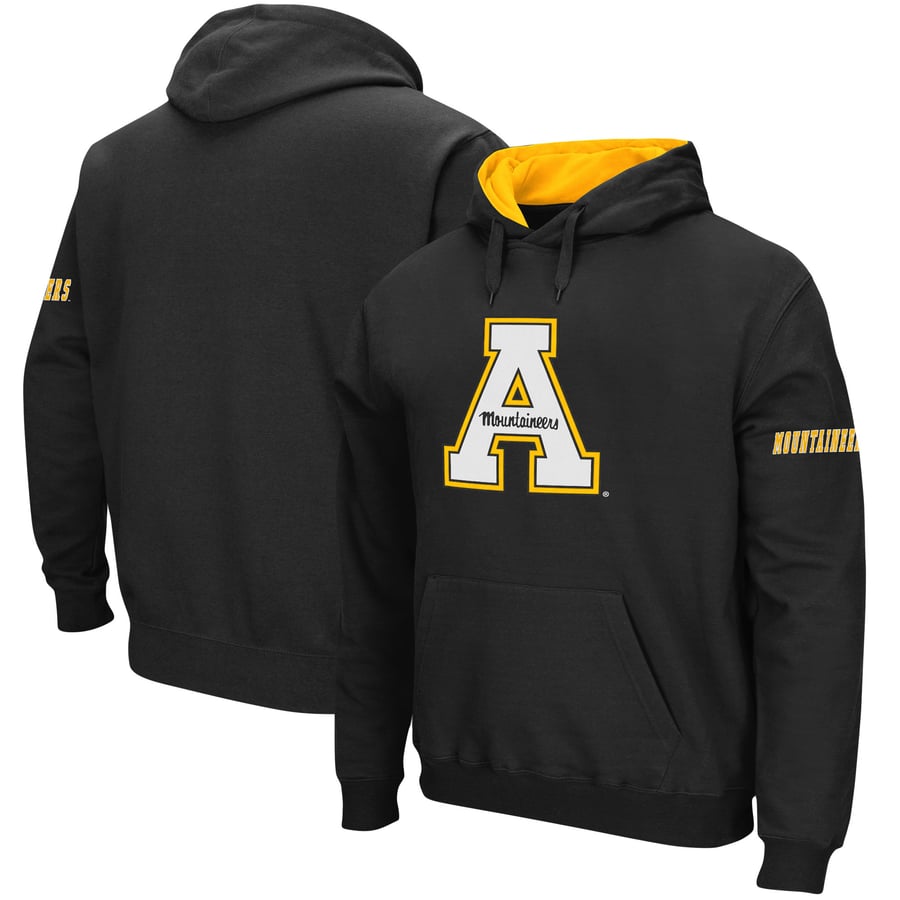 Appalachian State Mountaineers Black Big Logo Pullover Hoodie