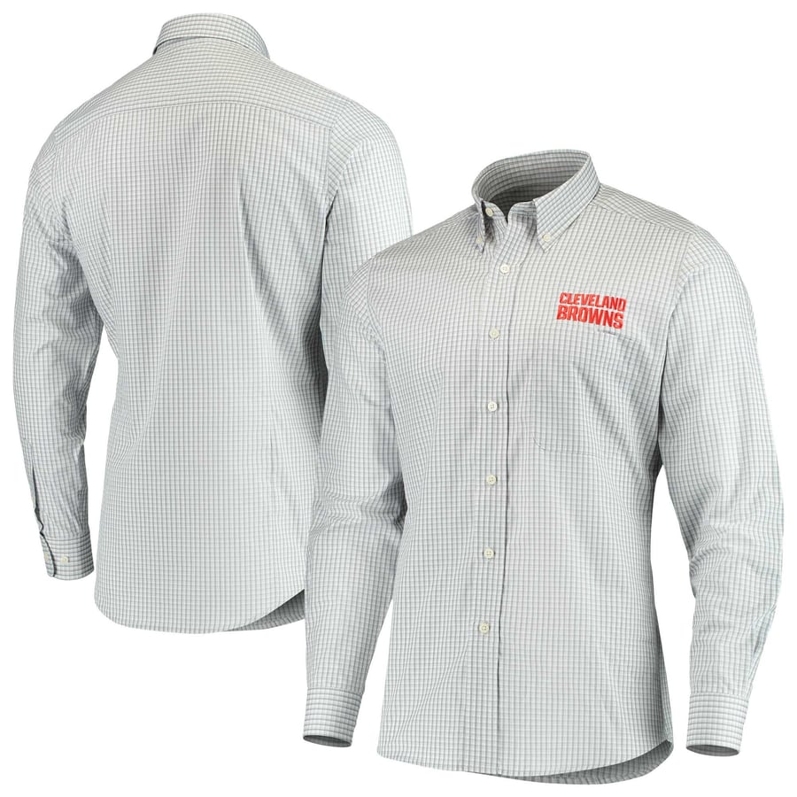 cleveland browns button down shirt