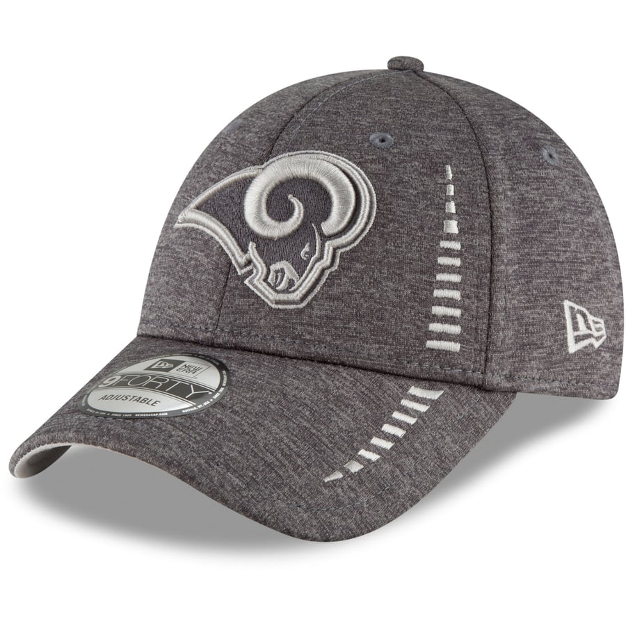 Men's New Era Graphite Los Angeles Rams Speed Shadow Tech 9FORTY ...