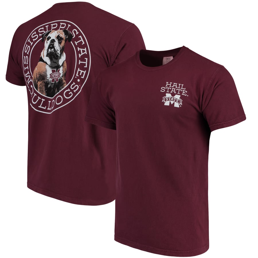 Mississippi State Bulldogs Maroon Medallion Local Comfort Color T-Shirt