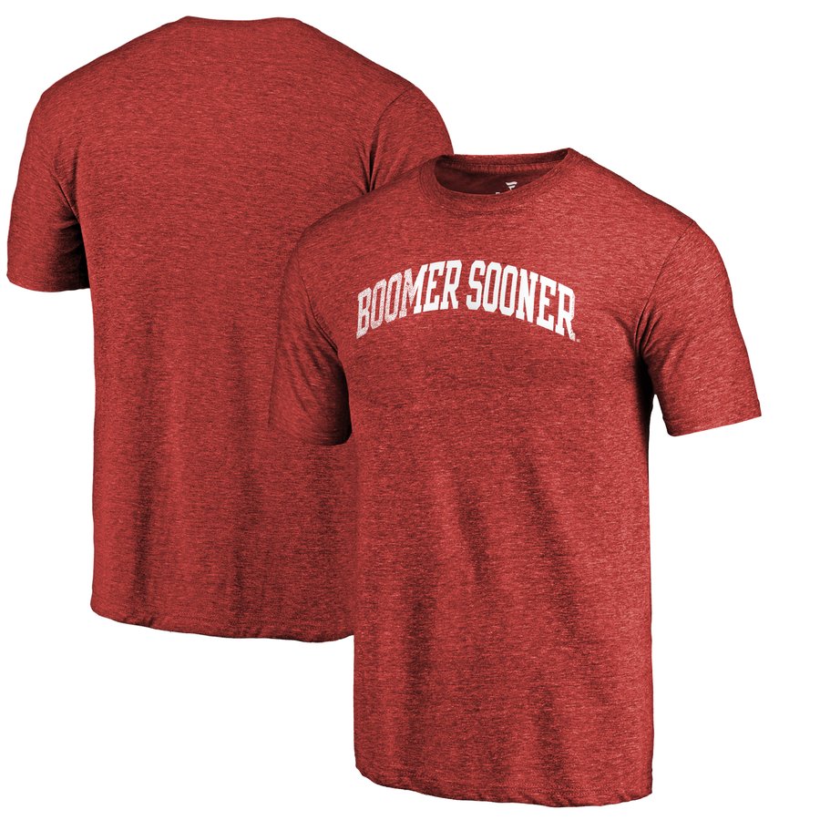 Fanatics Branded Oklahoma Sooners Heathered Crimson Arched Battle Cry ...