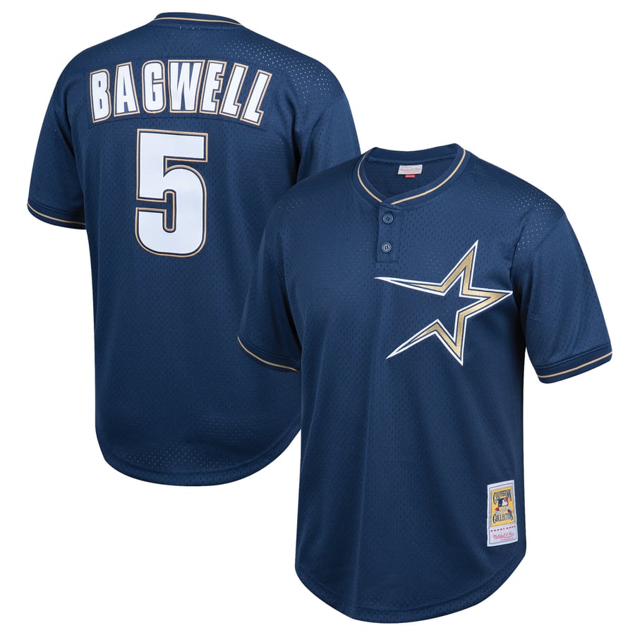 Mitchell & Ness Jeff Bagwell Houston Astros Youth Navy Cooperstown ...