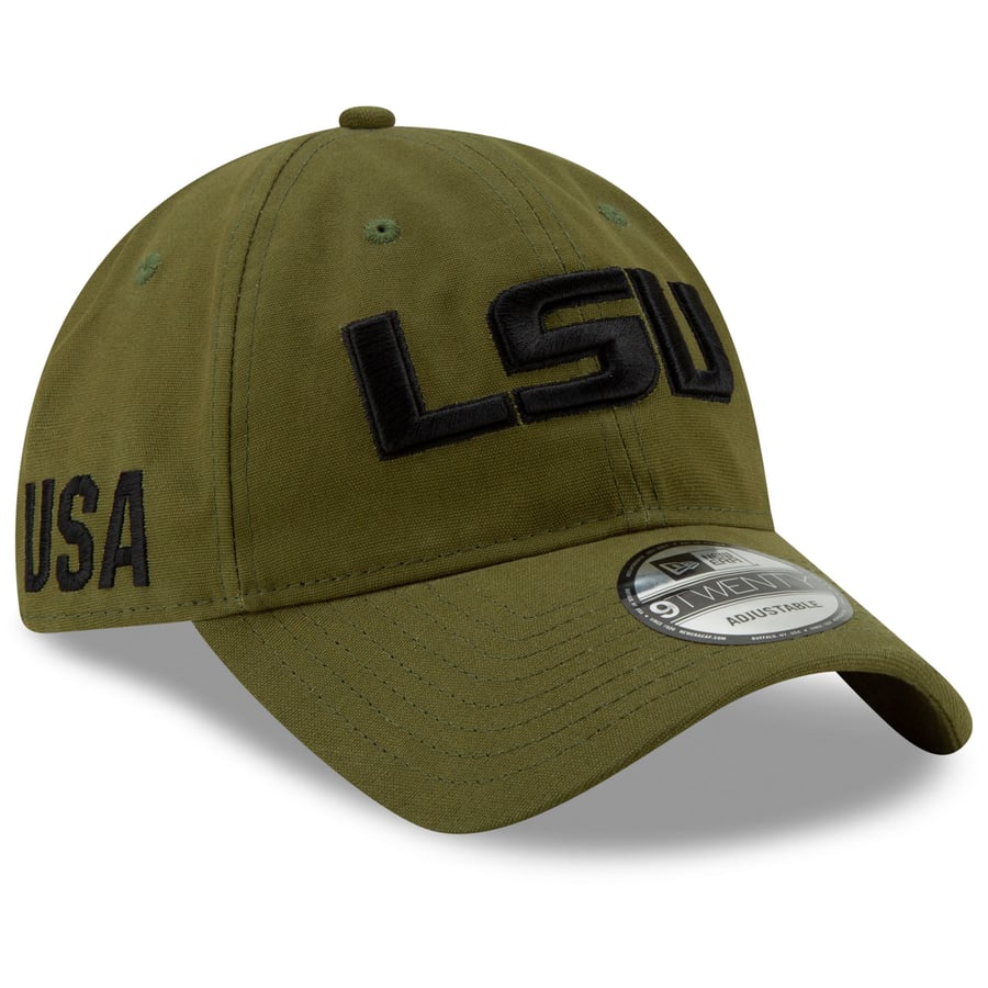 LSU Tigers New Era Platoon 9TWENTY Adjustable Hat – Olive