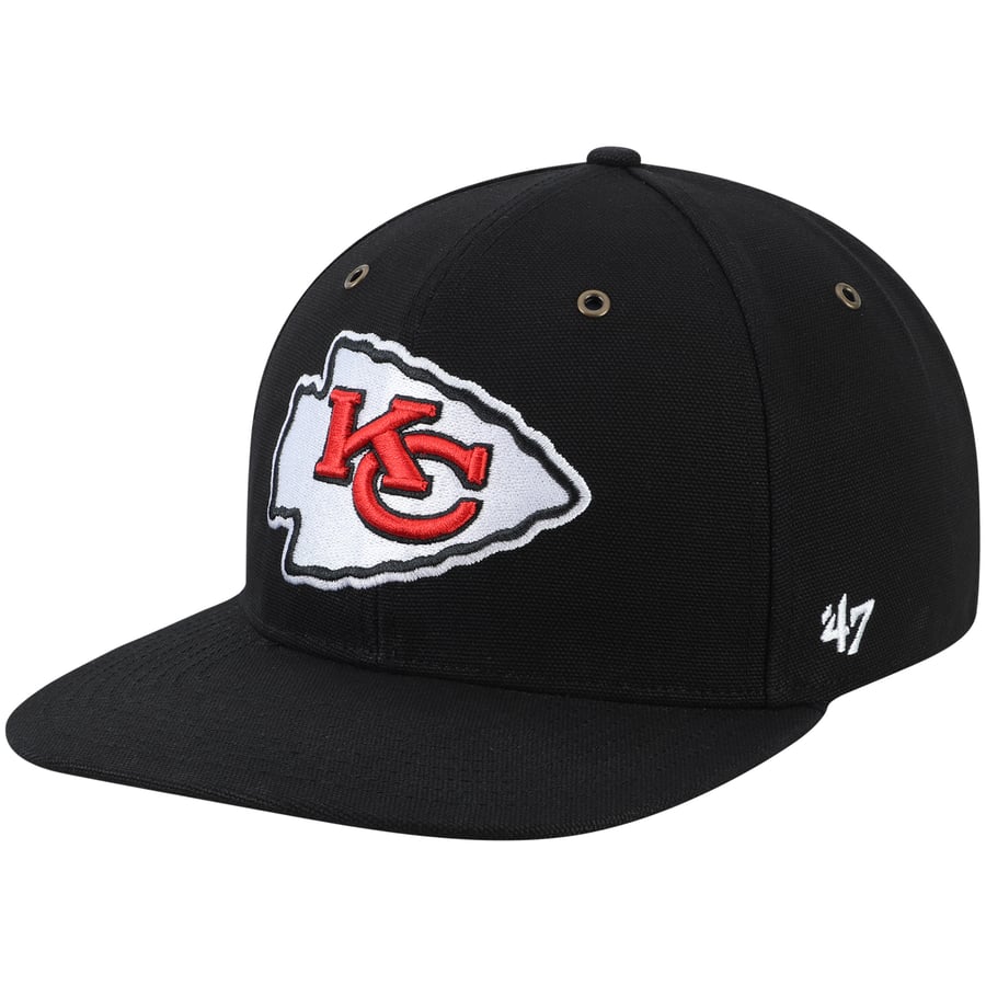 Men S Kansas City Chiefs Carhartt X 47 Black Team Captain Snapback Hat