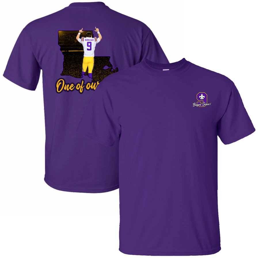 LSU Tigers College Football Playoff 2019 National Champions One Of Our Own T-Shirt – Purple