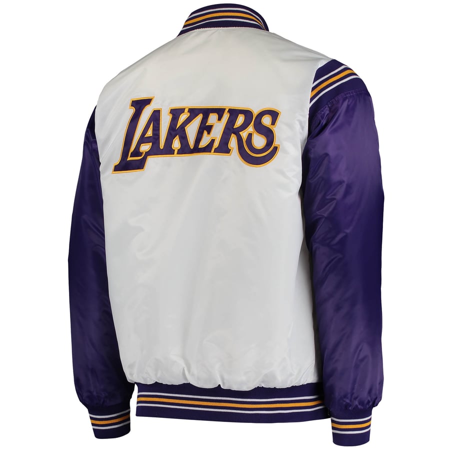 white lakers jumper