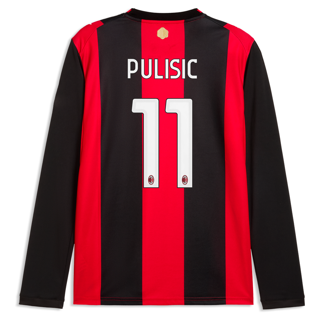 Christian Pulisic AC Milan Puma 2026/27 Home Replica Long Sleeve