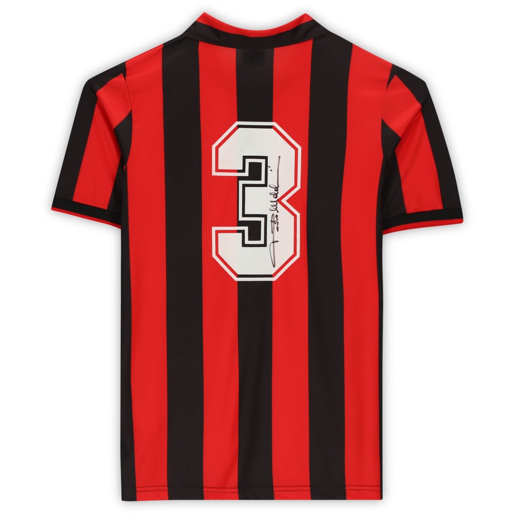 AC Milan Retro Soccer Jersey - 1992 Maldini Replica, Men's Sizing, Red/Black, Officially Licensed