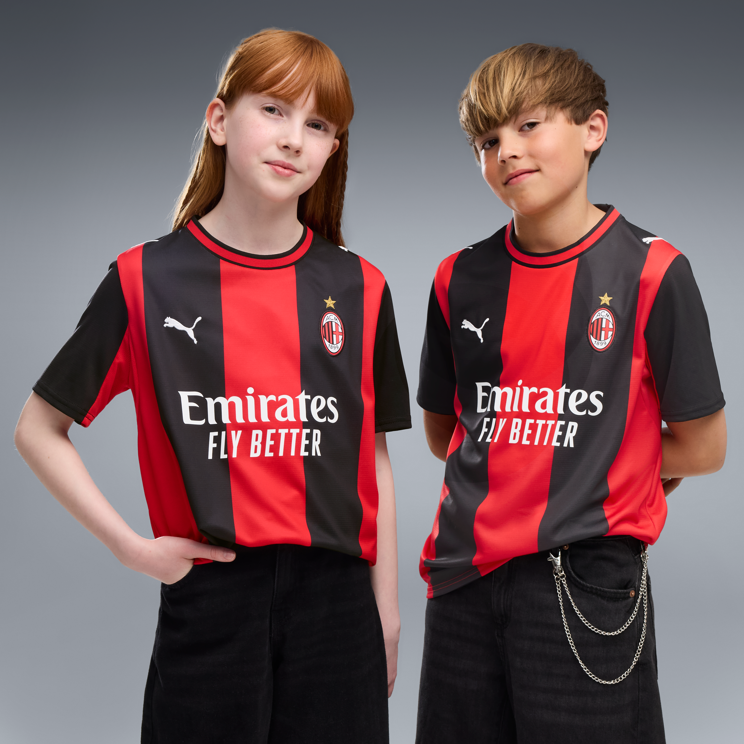 AC Milan Youth 2026/27 Home Replica Jersey Black/Red