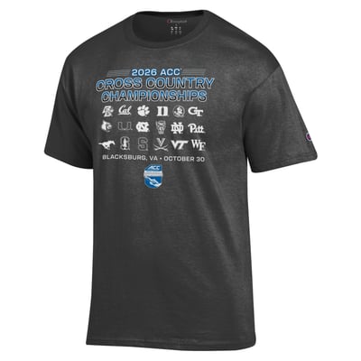 Champion Unisex 2026 ACC Cross Country Championship T-Shirt - Gray