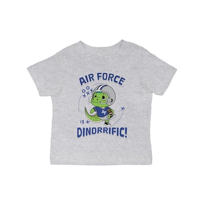 Air Force Falcons Vive La Fete Infant Dinorrific T-Shirt - Gray