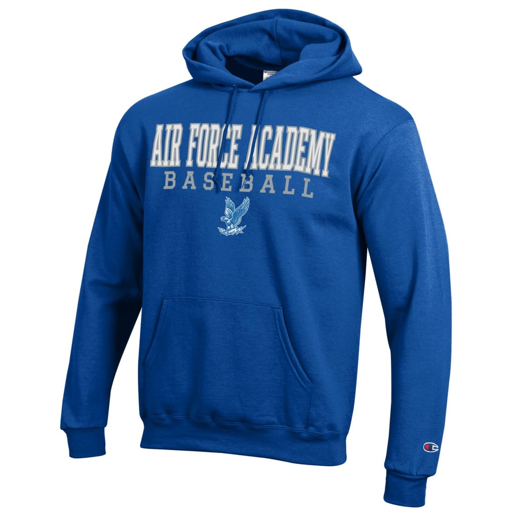 Air Force Falcons Champion Primary Team Logo Stack Logo Baseball Powerblend Pullover Hoodie - Blue