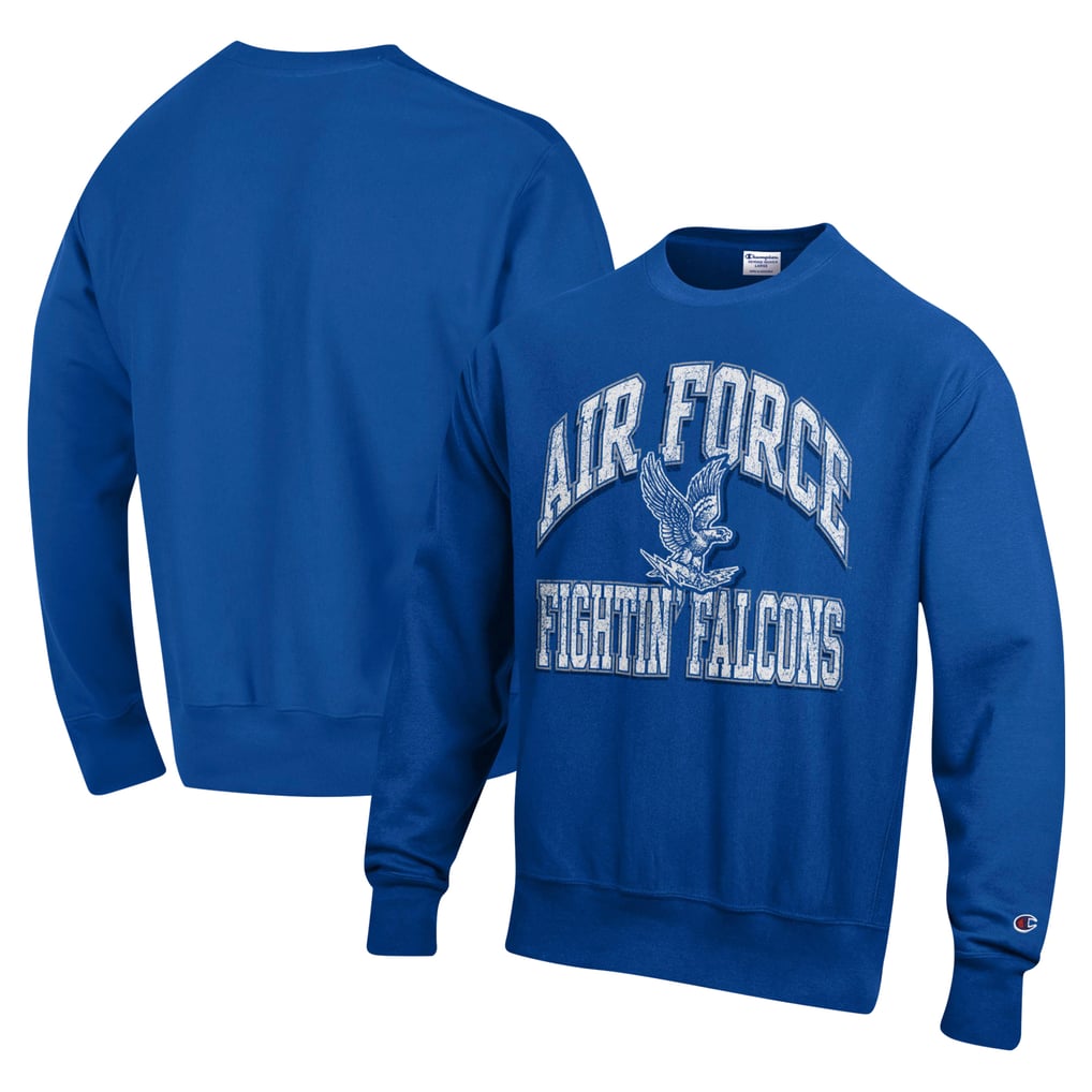 Air Force Falcons Champion Vault Late Night Reverse Weave Pullover Sweatshirt - Royal